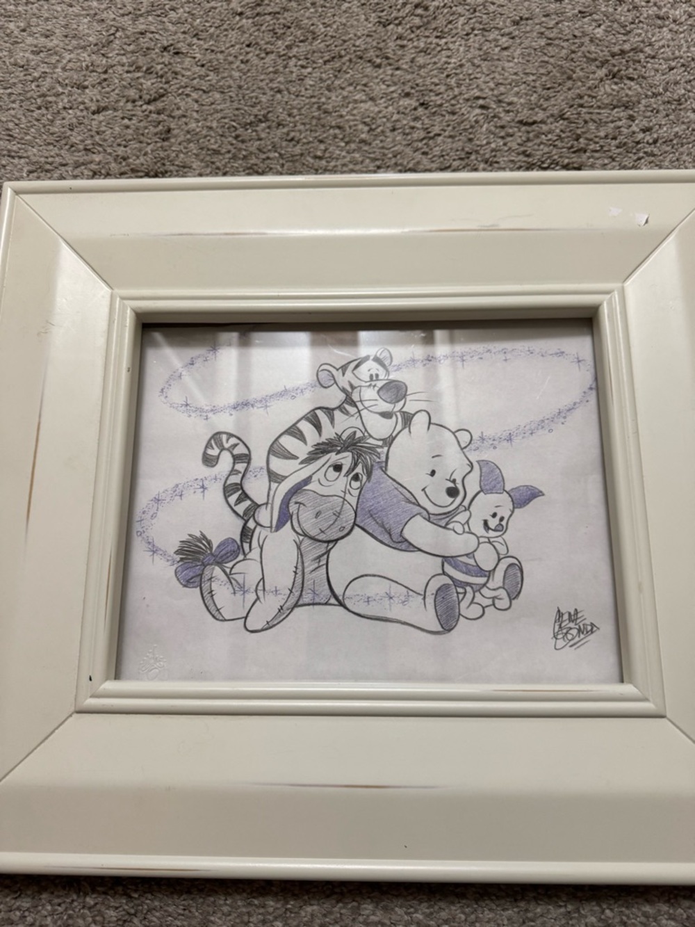Disney’s Winnie the Pooh Sketch-2008 Downtown Disney original artist